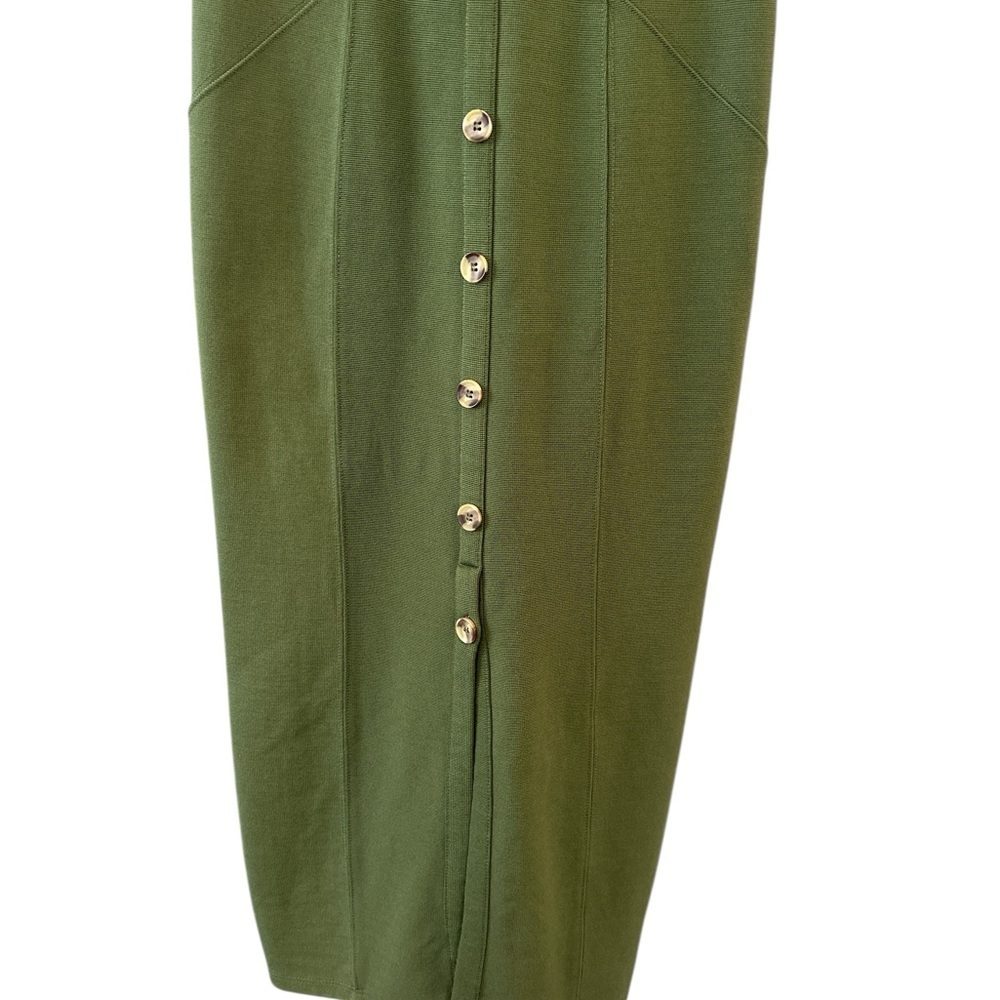 Anthropologie Maeve Moss Green Corset Dress - Picture 7 of 11